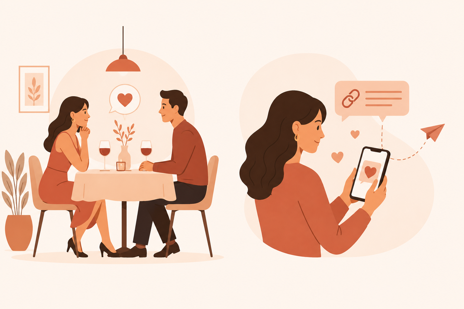 Date planning illustration